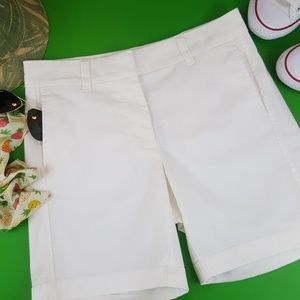 LAST CHANCE! CLOSET CLOSING! J. Crew white 7" stretch chino shorts NWT size 0